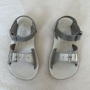 Salt Water sandals ( gently worn) silver